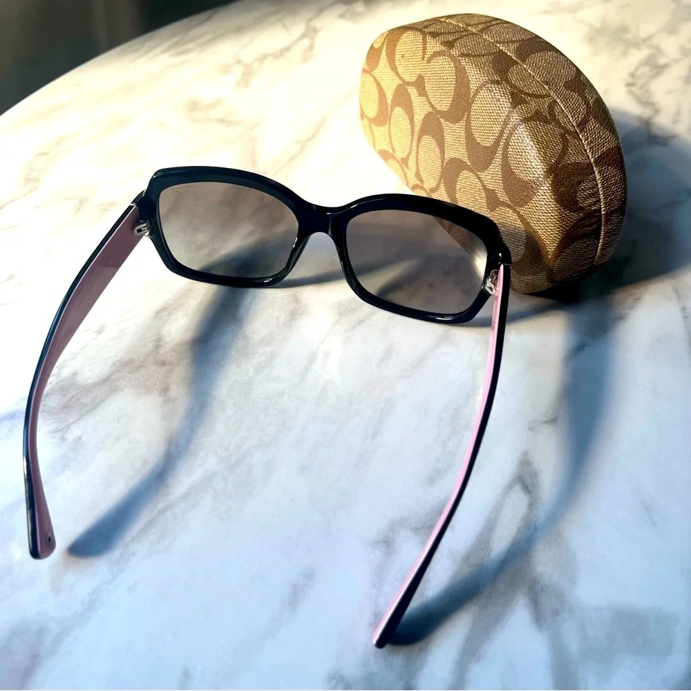 Coach Black Sunglasses with Signature Case